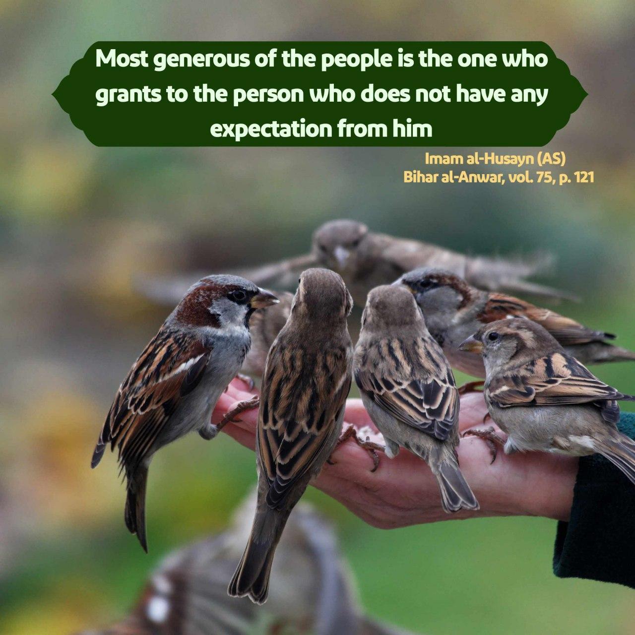 Most generous of the people
