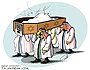 کاریکاتوری زیبا از مراسم تشییع جنازه ملک عبدالله 