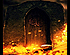 لحظه آتش زدن درب خانه حضرت فاطمه زهرا (س)