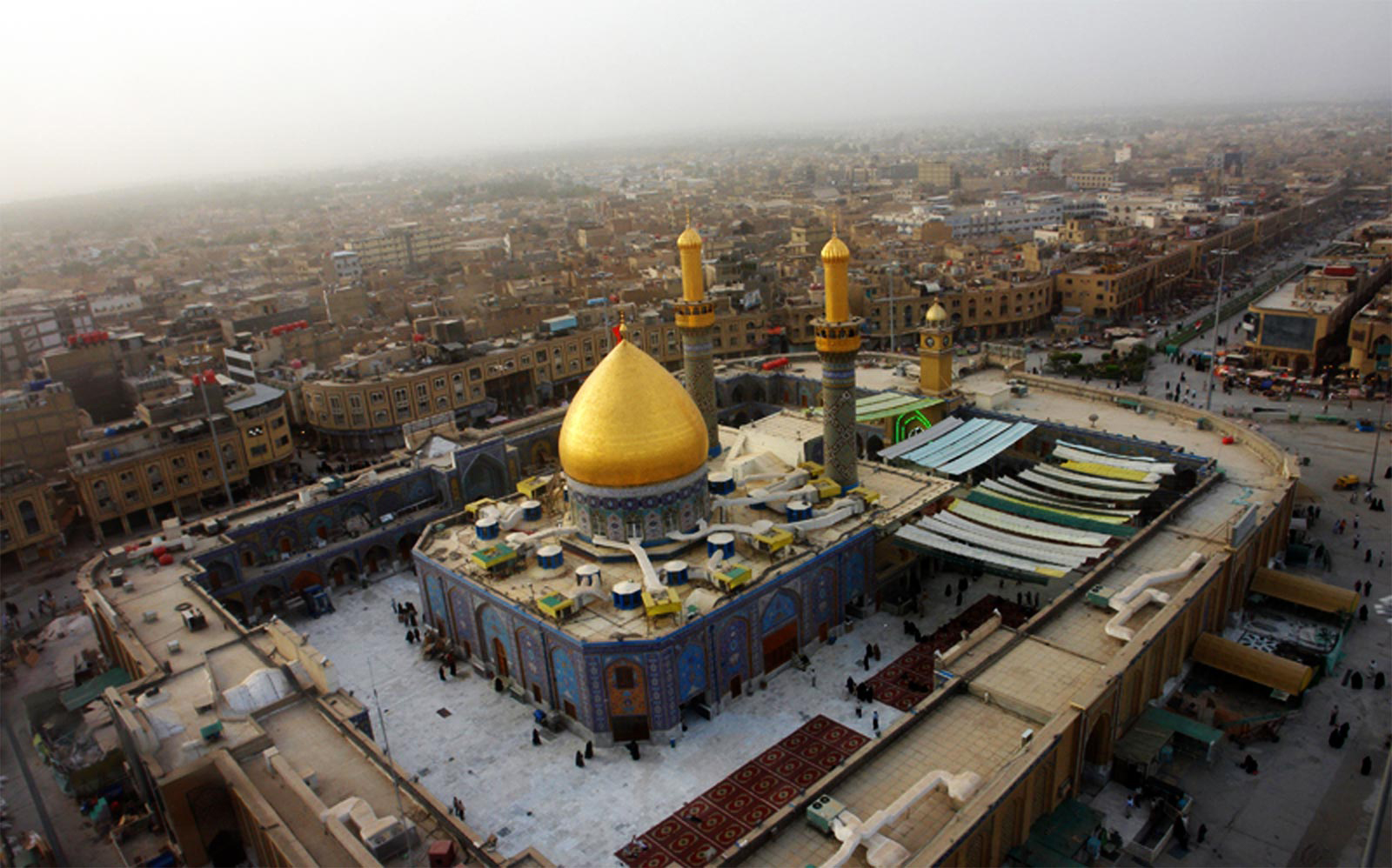 تصاویر هوایی از حرم امام حسین
