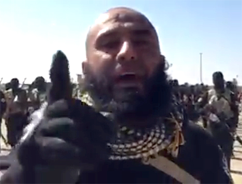 المجاهد ابو عزرائيل - يوجه رسالة لجرذان داعش التكفيرية (( دولة الشياطين زائلة ))