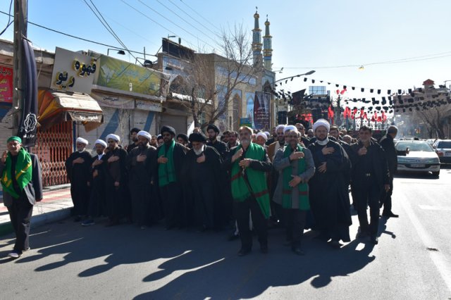 دسته عزاداری مؤسسه جهانی سبطین علیهما السلام در روز شهادت حضرت زهرا علیها السلام - 1396
