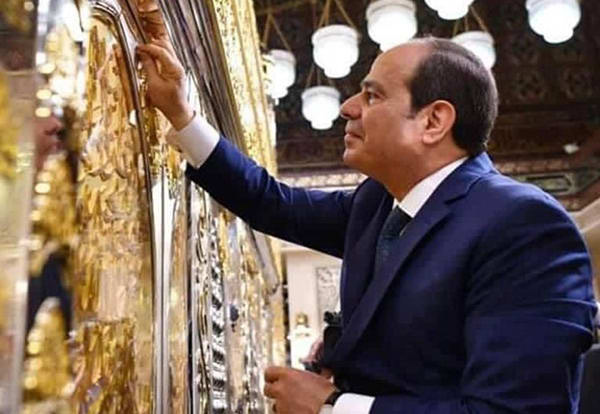 بازگشایی دوباره مسجد رأس الحسین (ع) با حضور رئیس جمهور مصر